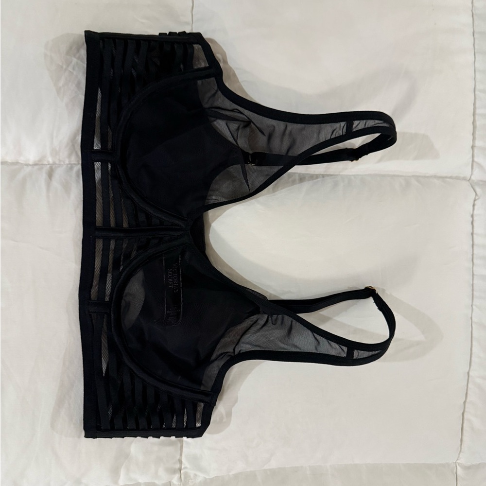 Victoria's Secret Black Mesh Bra